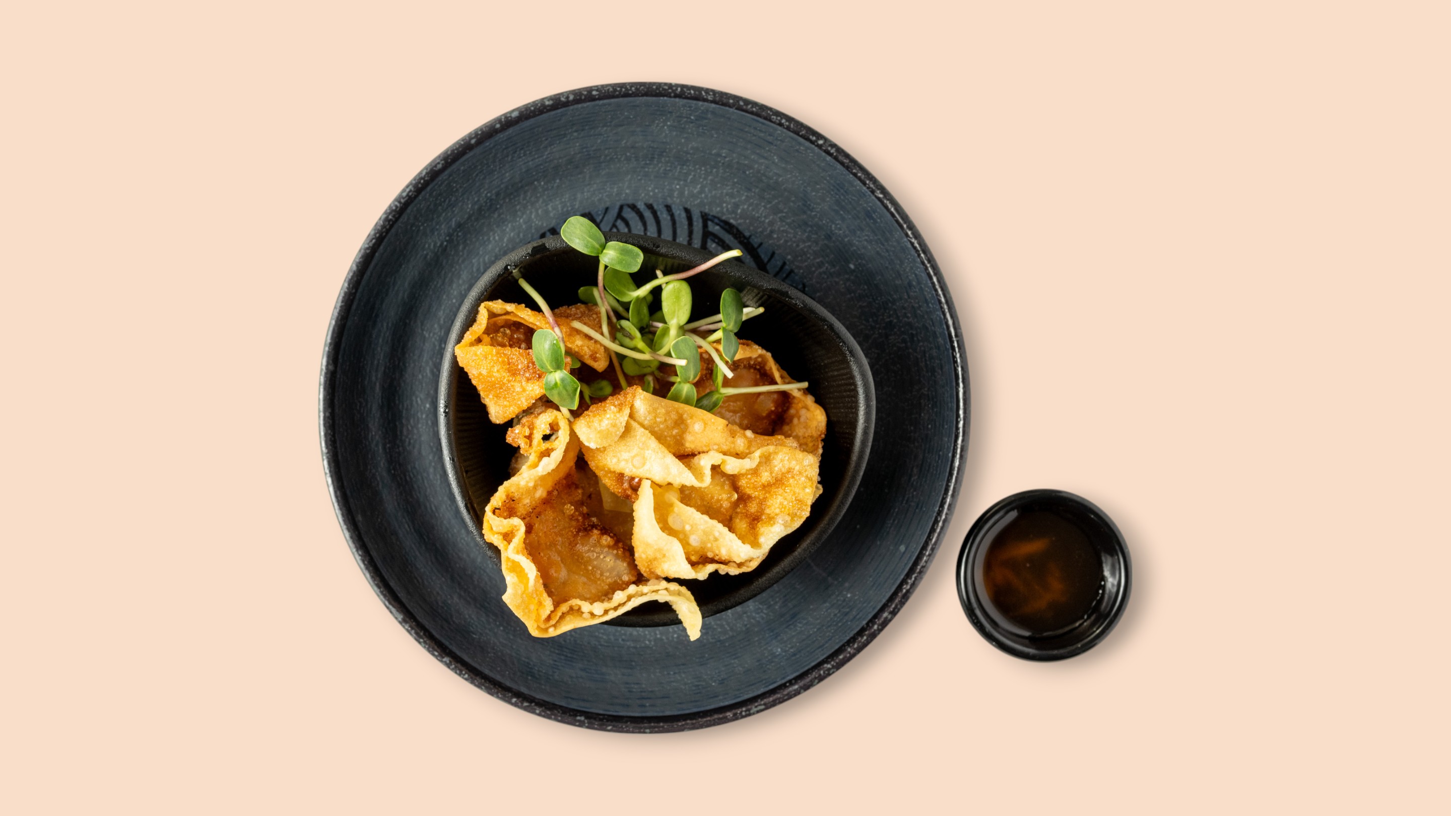Frittierte Wan Tan Teigtaschen